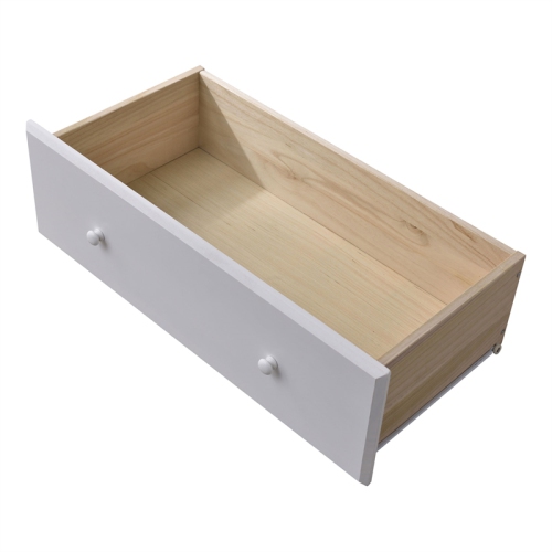 Better Home Products Isabela Solid Pine Wood 4 Drawer Chest Dresser in White