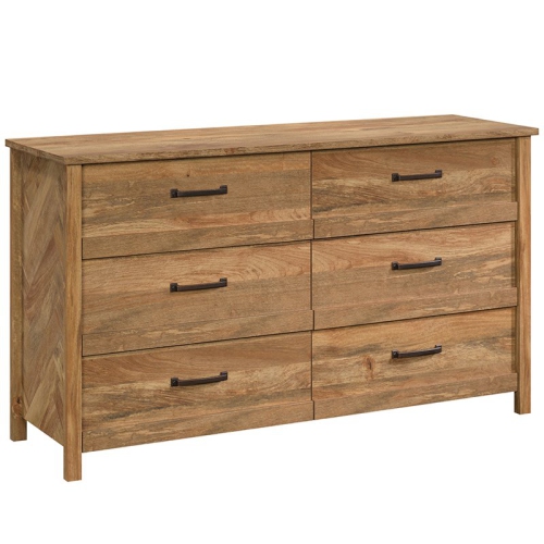 Pemberly Row 6 Drawer Double Dresser in Sindoori Mango