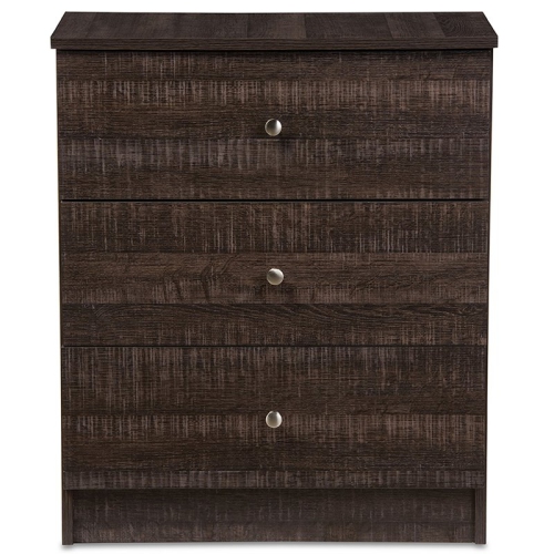 Pemberly Row 3 Drawer Chest in Espresso
