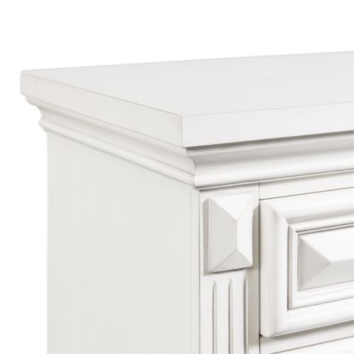 Bowery Hill Contemporary 2-Drawer Nightstand in White