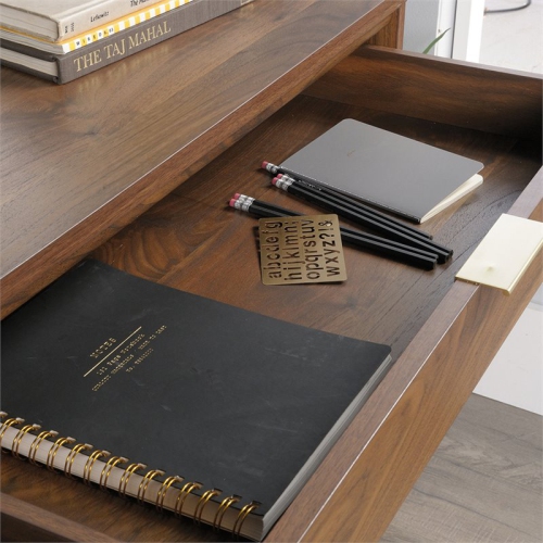 Sauder Clifford Place Storage Cabinet in Grand Walnut