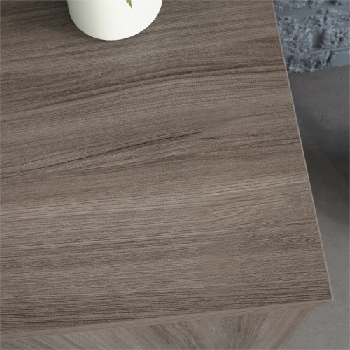 Sauder Affirm Engineered Wood 36" Storage Cabinet With Doors in Hudson Elm/Brown