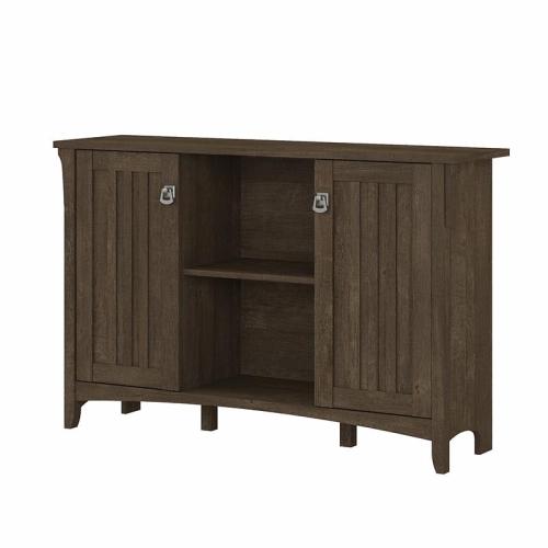 BUSH  Furniture Salinas Accent Storage Cabinet With Doors In Ash Brown