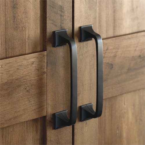 Sauder Select 2 Door Engineered Wood Storage Cabinet in Rural Pine