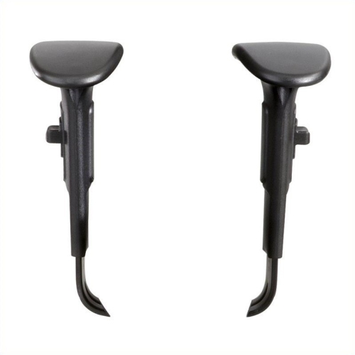 Safco 1 Mesh Big and Tall Office Chair with Alday Arm Set in Black