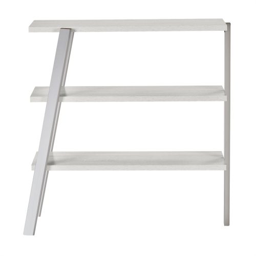 Mirella 3 Shelf Bookshelf in White Ash