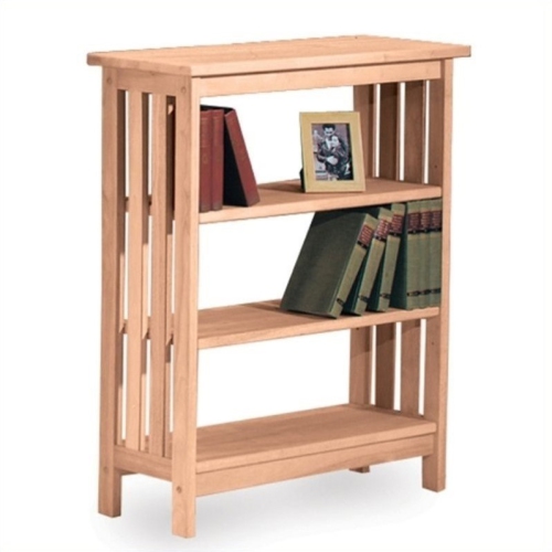Bowery Hill 36" 3 Shelf Bookcase in Unfinished