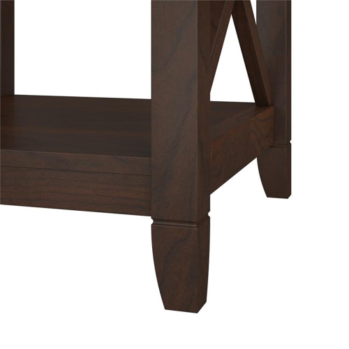 Bush Furniture Key West 5 Shelf Bookcase in Bing Cherry