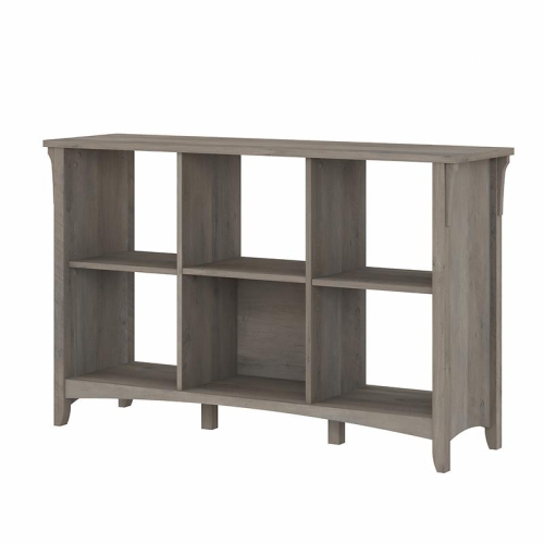 BUSH  Salinas 6 Cube Organizer In Driftwood - Engineered Wood In Gray