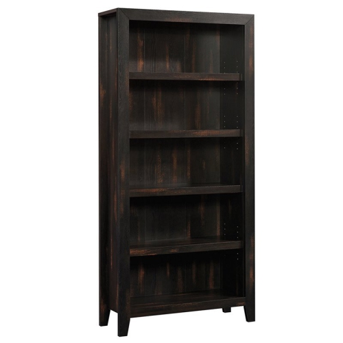 SAUDER  Dakota Pass Engineered Wood 5-Shelf Bookcase In Char Pine/brown Sturdy,
              attractive  adjustable shelf depth