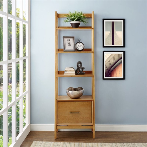 Pemberly Row 25" 4 Shelf Bookcase in Acorn