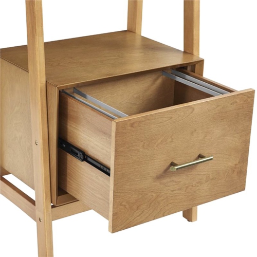 Pemberly Row 25" 4 Shelf Bookcase in Acorn