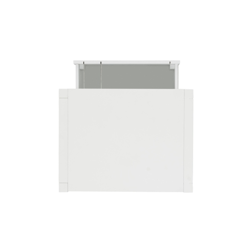 Linon Peggy Rolling Wood File Cabinet in White