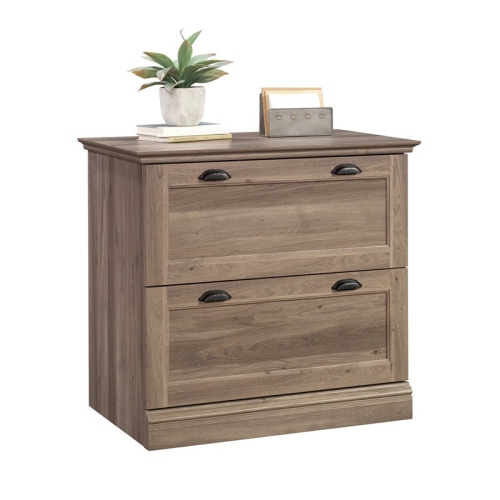 Sauder Barrister Lane Engineered Wood 2-Drawer Lateral File Cabinet Salt Oak
