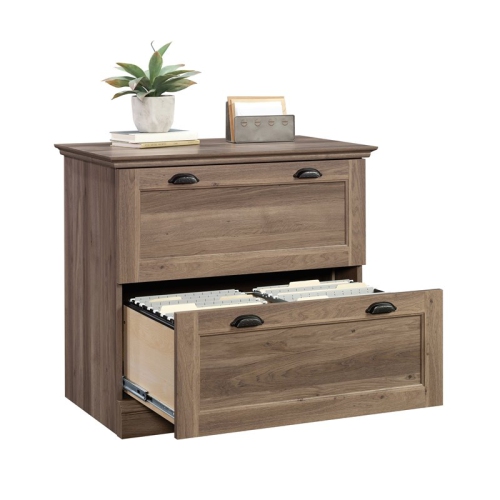 Sauder Barrister Lane Engineered Wood 2-Drawer Lateral File Cabinet Salt Oak