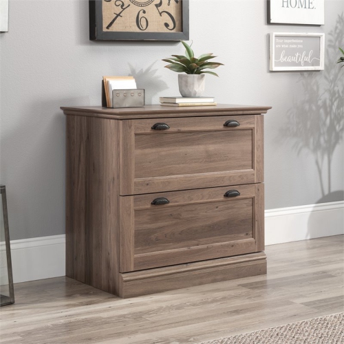 Sauder Barrister Lane Engineered Wood 2-Drawer Lateral File Cabinet Salt Oak