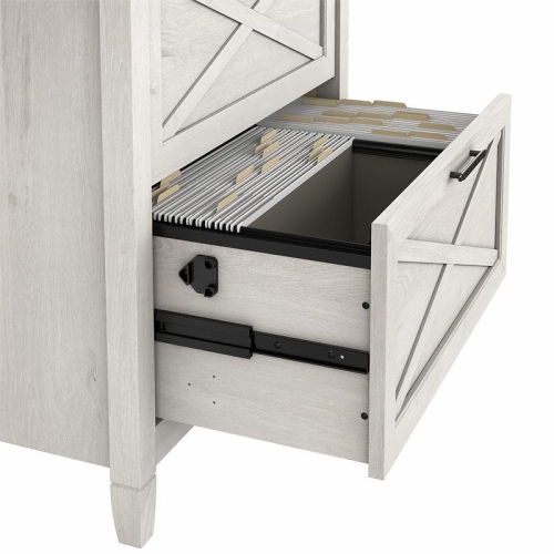 Key West 2 Drawer Lateral File Cabinet in Linen White Oak - Engineered Wood