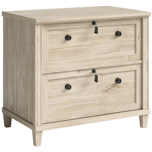 SAUDER  Hammond 2 Drawer Wooden Lateral File Cabinet In Chalk Oak