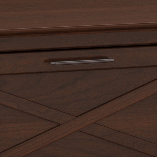 Bush Furniture Key West 2 Drawer File Cabinet in Bing Cherry