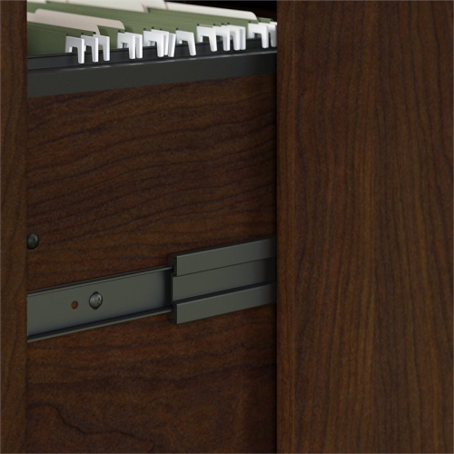 Bush Furniture Key West 2 Drawer File Cabinet in Bing Cherry