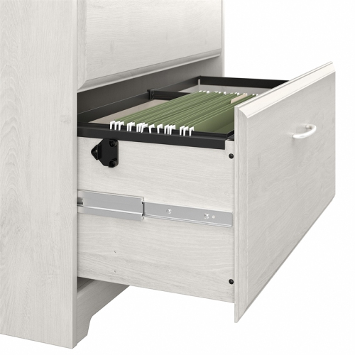 Cabot 2 Drawer Lateral File Cabinet in Linen White Oak - Engineered Wood