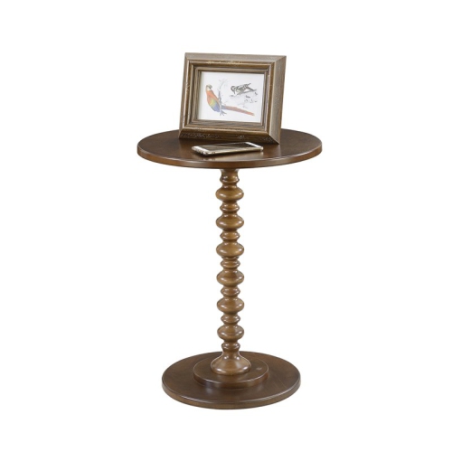 Convenience Concepts Palm Beach Spindle Table in Espresso Wood Finish