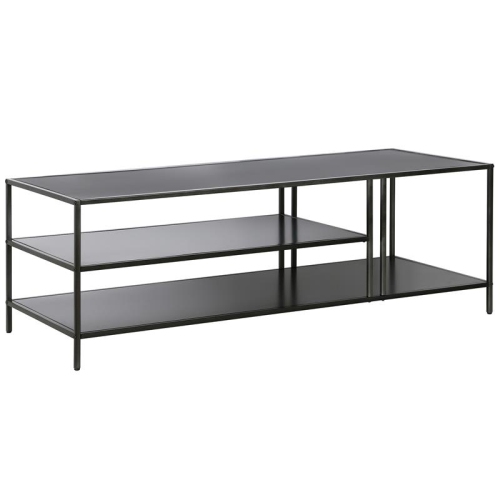 HENN&HART  Gunmetal Coffee Table In Gray