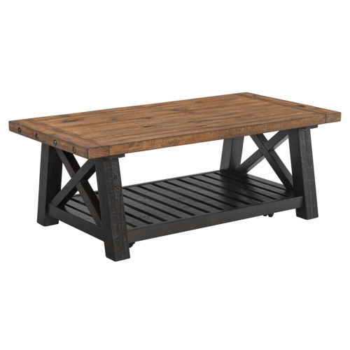 MARTIN SVENSSON HOME  Bolton 50" Solid Wood Coffee Table Stain And Natural In Black