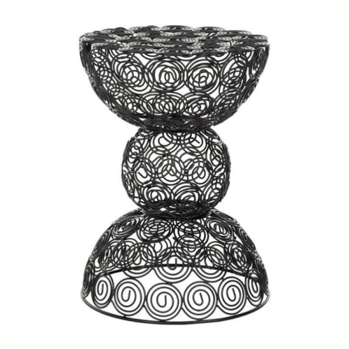 ROSEBERY KIDS  Iron Wire Stool In Black