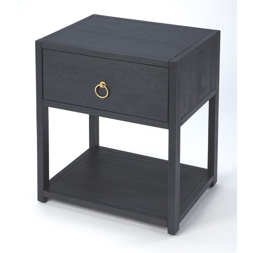 BEAUMONT LANE  Metropolitan Living End Table In Navy Blue