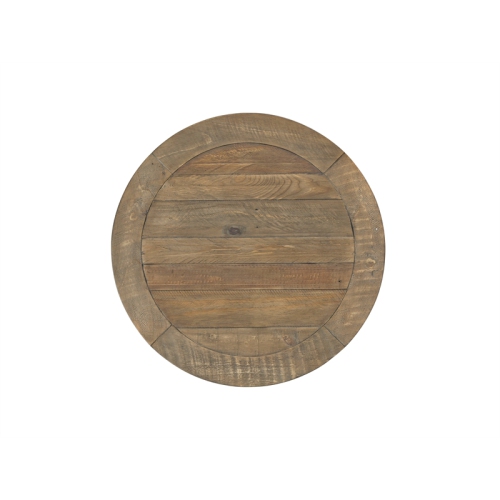 Martin Svensson Home Napa Solid Wood Round End Table White Stain and Natural