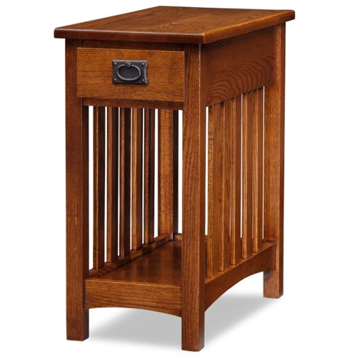 BOWERY HILL  End Table In Medium Oak
