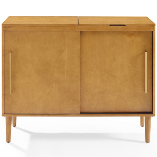 Bowery Hill Contemporary Media Console Table in Acorn