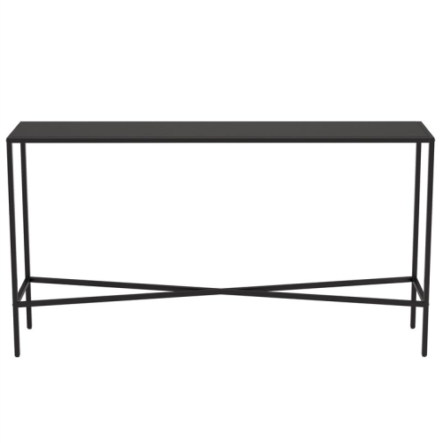 Console en métal au fini bronze noirci de 55 po de Henn&Hart