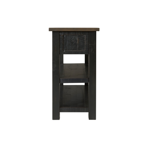 Martin Svensson Home Monterey Wood 2 Drawer Sofa Console Table Black and Brown