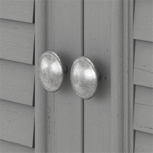 Fairview Small Storage Cabinet with Doors in Cape Cod Gray - Engineered Wood