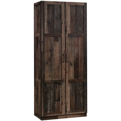 SAUDER  Select Engineered Wood 2 Door Storage Cabinet In Reclaimed Pine/brown