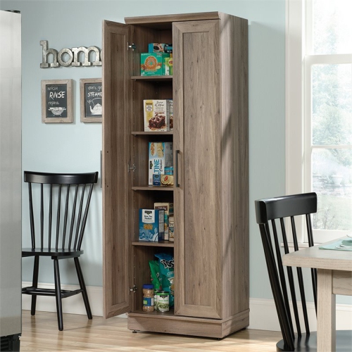 Sauder Homeplus Farmhouse Engineered Wood Brown 23" Storage Cabinet