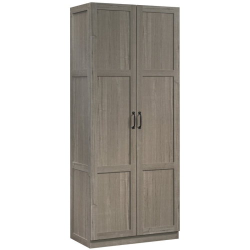 Sauder Select 2 Door Contemporary Engineered Wood Storage Cabinet in Gray