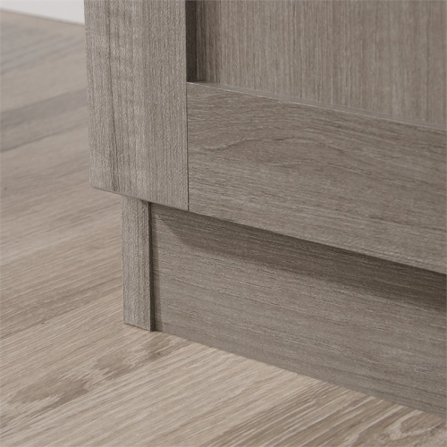 Sauder Select 2 Door Contemporary Engineered Wood Storage Cabinet in Gray