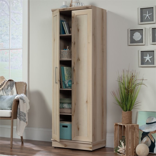 Sauder HomePlus Wooden Storage Cabinet in Pacific Maple