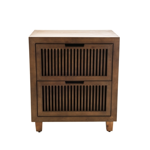Finch Sawyer 2 Drawer Cabinet Brown