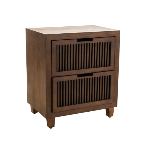Finch Sawyer 2 Drawer Cabinet Brown