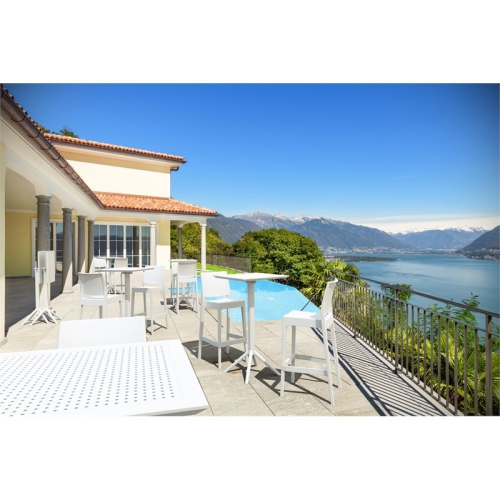 Sky 24 inch Square Folding Bar Table in White finish