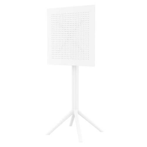 Sky 24 inch Square Folding Bar Table in White finish