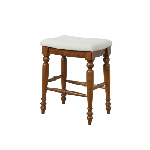 LINON  Marino Backless Wood 25" Counter Stool In In Brown