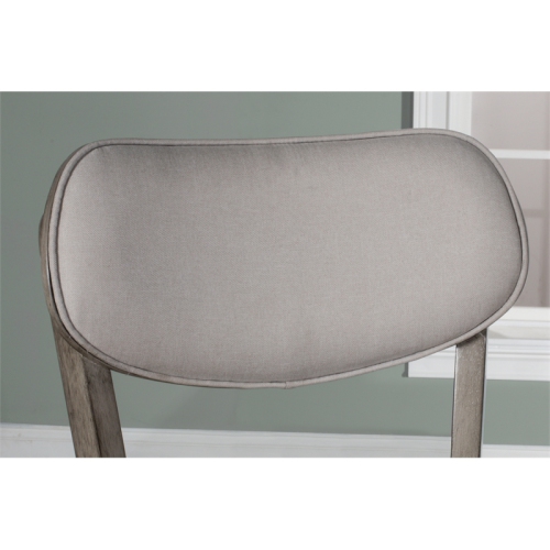 Hillsdale Sloan 43.5" Wood Contemporary Bar Stool in Gray Finish