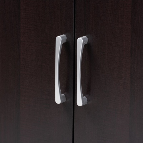 Baxton Studio Marine Wenge Brown Finished 2-Door Wood Shoe Cabinet