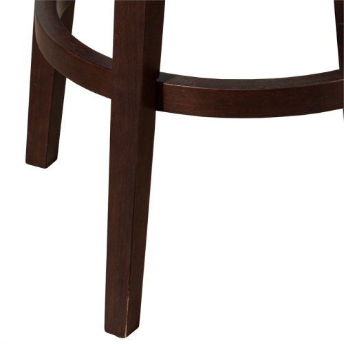 Hillsdale Mid-City 26" Wood Contemporary Counter Stool in Chocolate