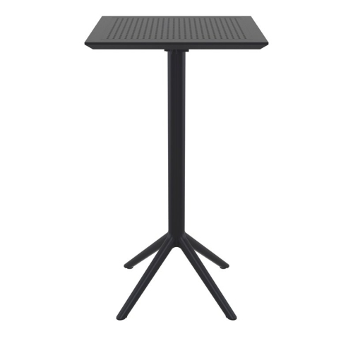 Sky 24 inch Square Folding Bar Table in Black finish